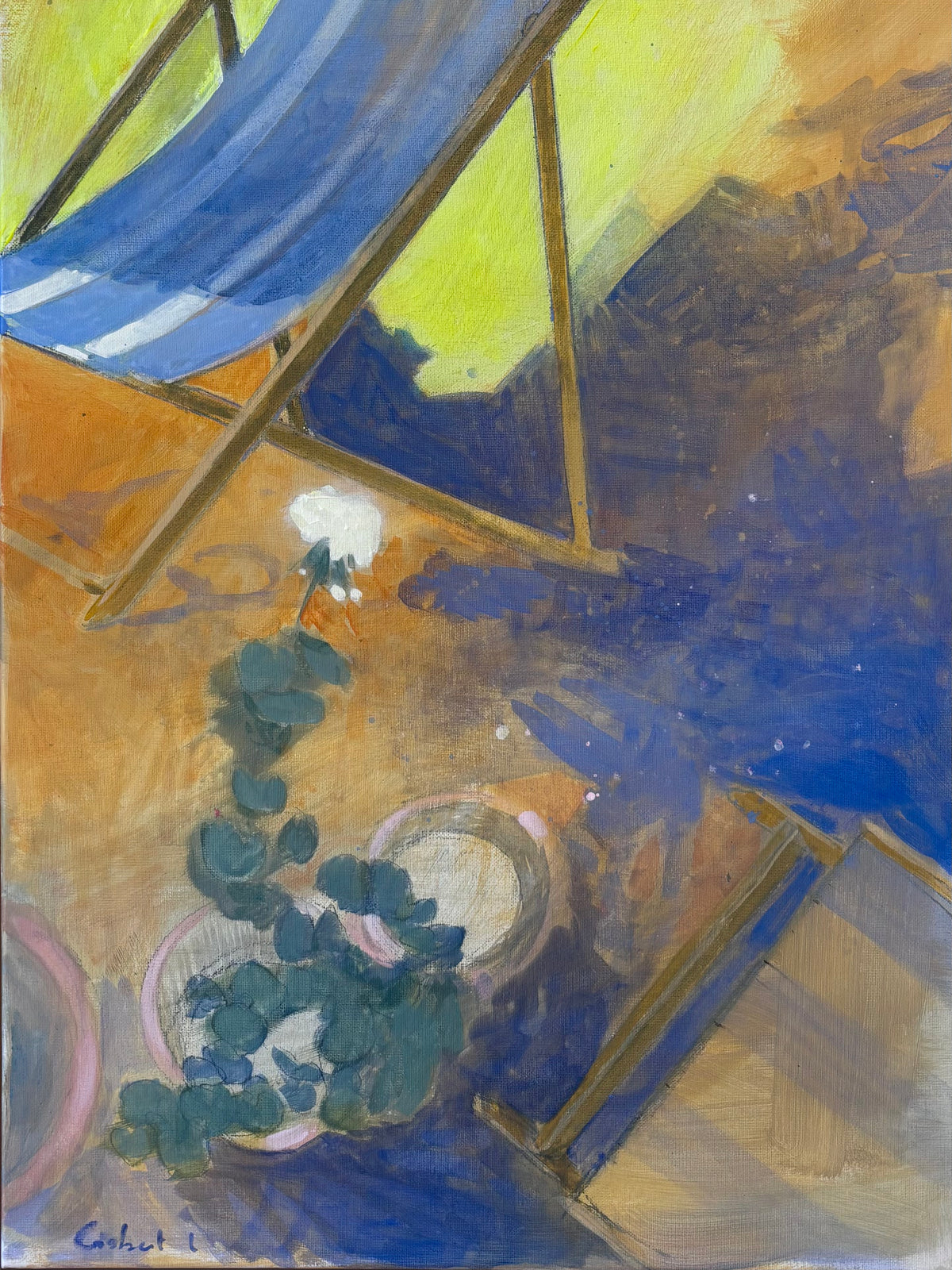 oeuvre de Laure Gisbert - galerie matchi.art - interior decoration painting